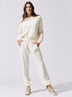 Terry Henley Sweatpant - Creme - Image 6