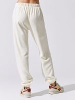 Terry Henley Sweatpant - Creme - Image 4