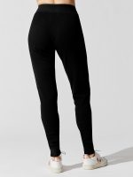 Thermal Henley Sweatpant - Black - Image 4