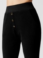 Thermal Henley Sweatpant - Black - Image 5