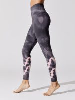 Sunset Legging - Chevron - Slate/Rose Gold