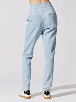 Muardo Waist Tie Trousers - Light Blue - Image 4
