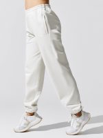 Ultimate Fit Sweats Loose Jogger With Zip Pocket - Ivory - Image 3