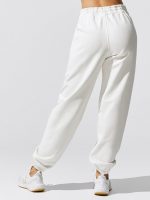 Ultimate Fit Sweats Loose Jogger With Zip Pocket - Ivory - Image 4