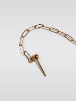 Chain Stud Earring - 14 Kt Yellow Gold - Image 2