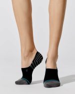 Sensible 3 Pack No-Show Socks - Black - Image 3