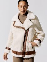 Colleen Jacket - 96000 Off White/Brown - Image 4