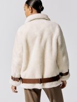 Colleen Jacket - 96000 Off White/Brown - Image 6
